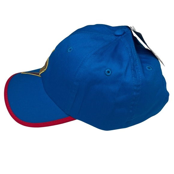 Disney Store New Ms. Marvel Logo Cap Baseball Hat Adults Blue Gold Red OS NWT - Picture 8 of 13